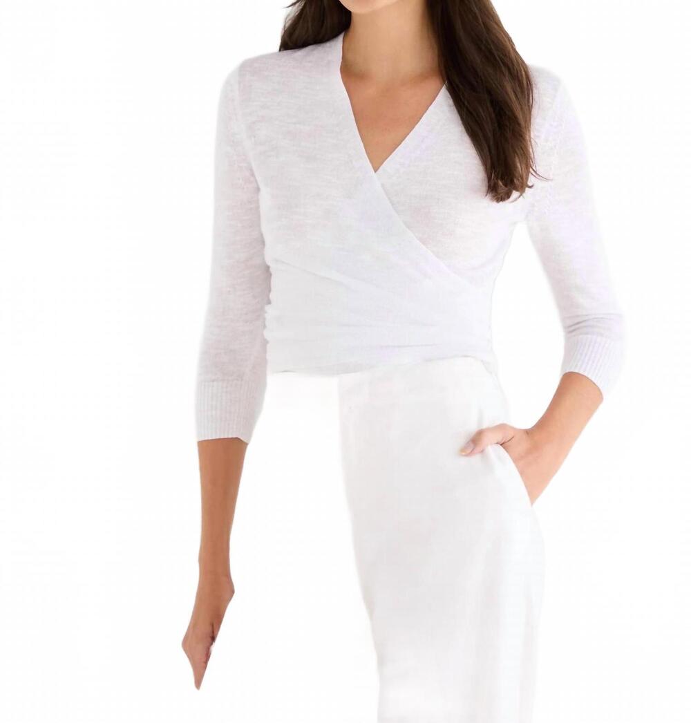 NEW NIC + ZOE women's slub knit 4 way cardigan in paper white